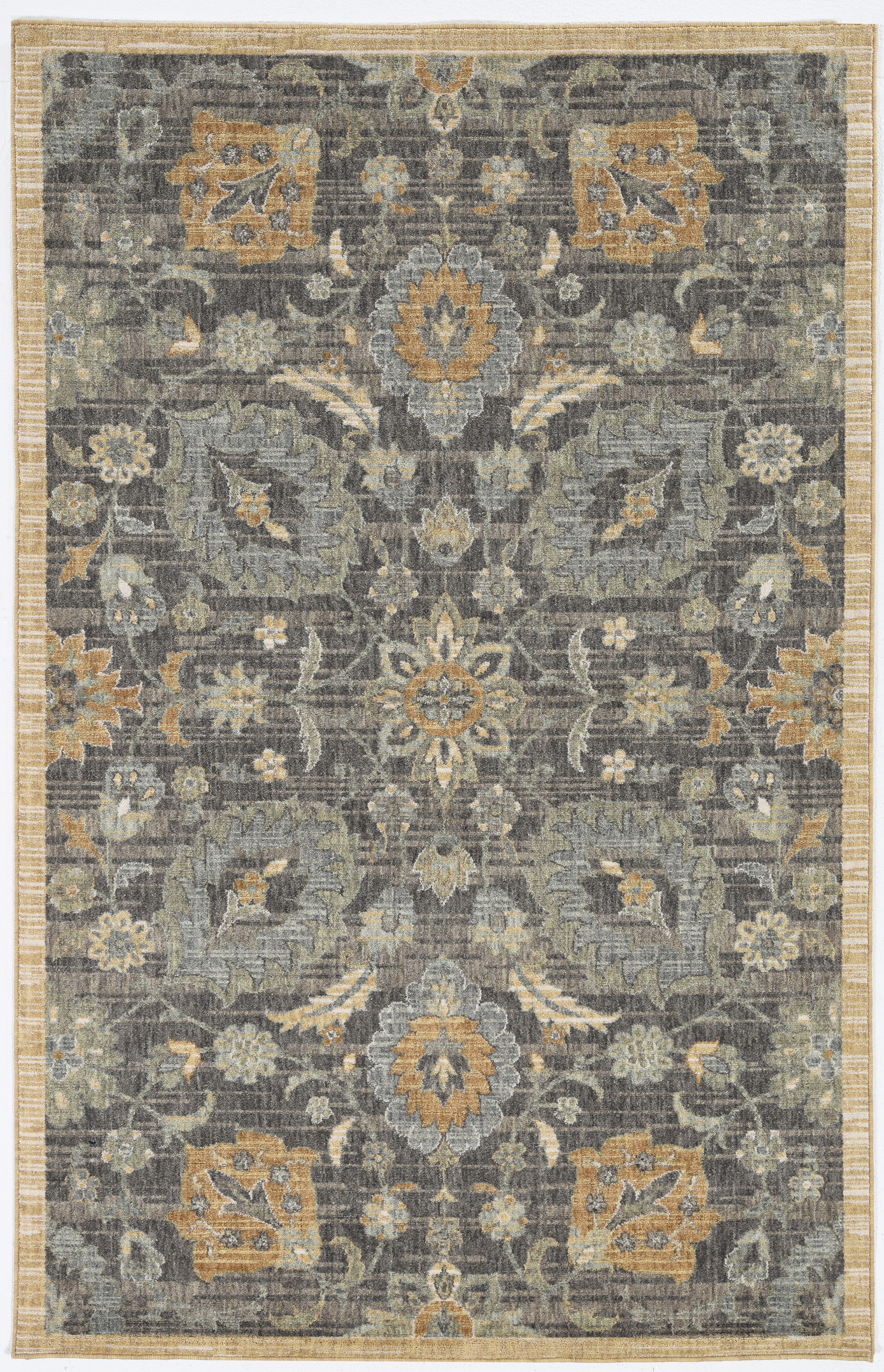 91 X 130 Taupe Wool Rug-375287-1