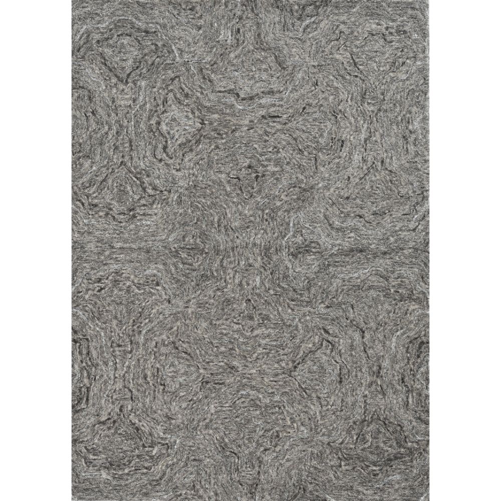 8'X10' Grey Hand Tufted Abstract Indoor Area Rug-375365-1