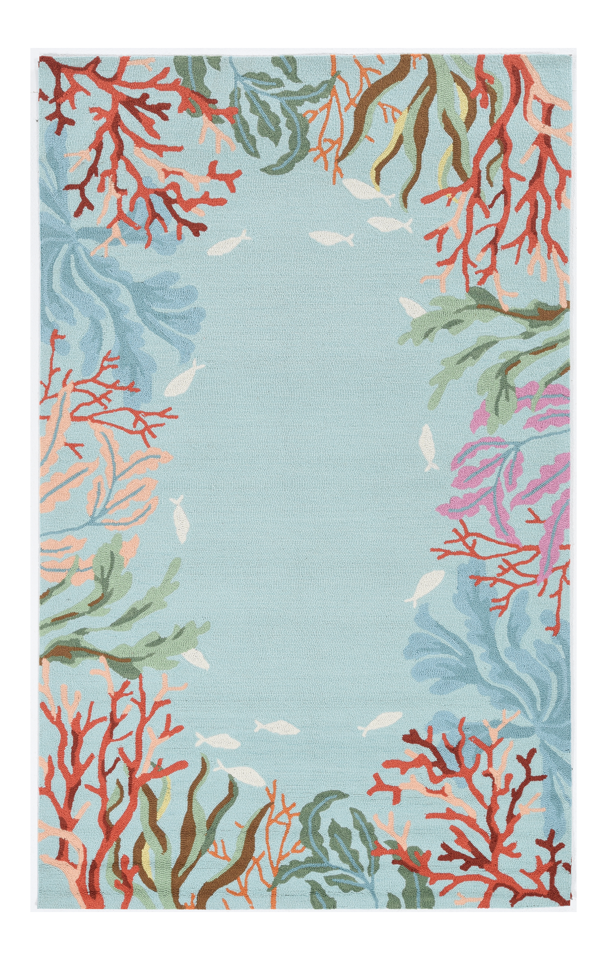3' X 5' Blue Coral Reef Area Rug-375447-1