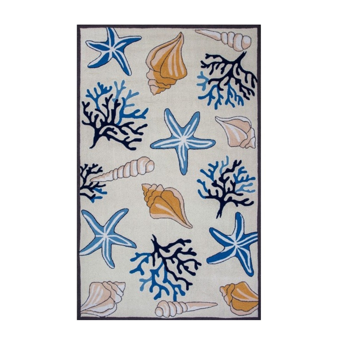 2" X 4" Ivory Hand Tufted Area Rug