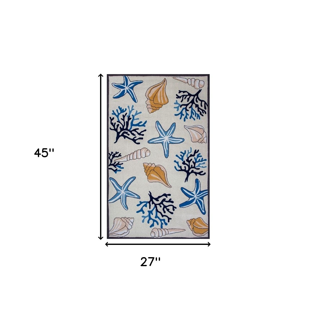2" X 4" Ivory Hand Tufted Area Rug