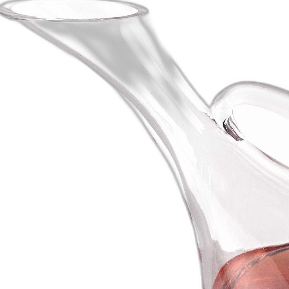 Mouth Blown Glass Wine Carafe - 32 oz