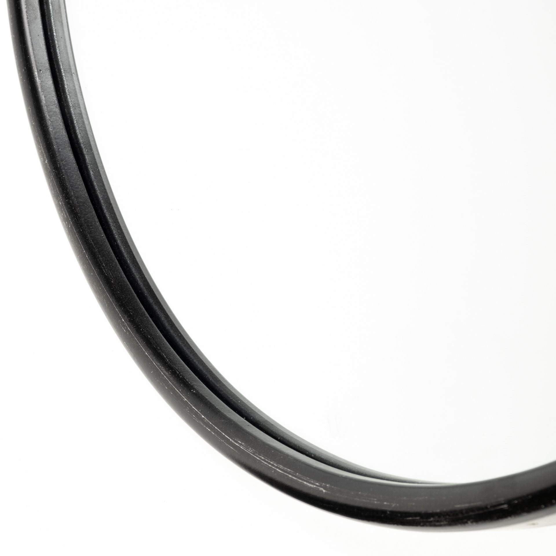 Oval Black Metal Frame Wall Mirror