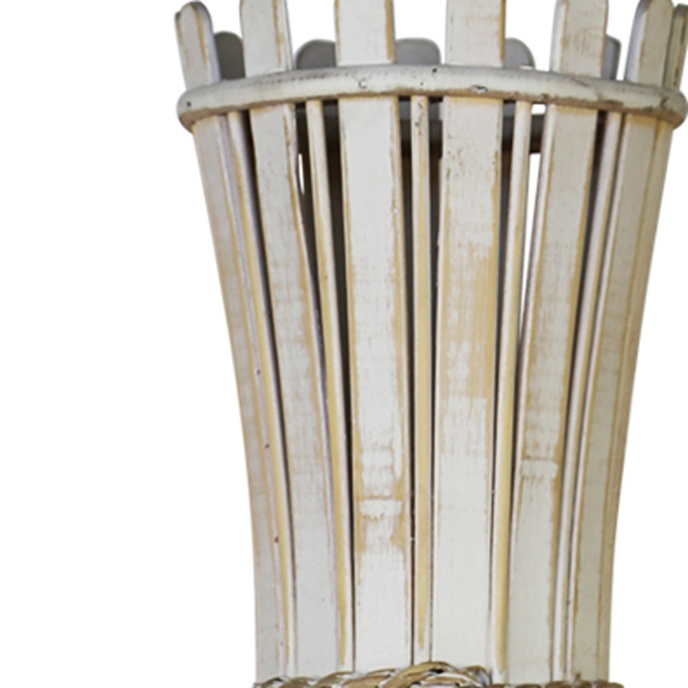 27" Weaving Bamboo Vase