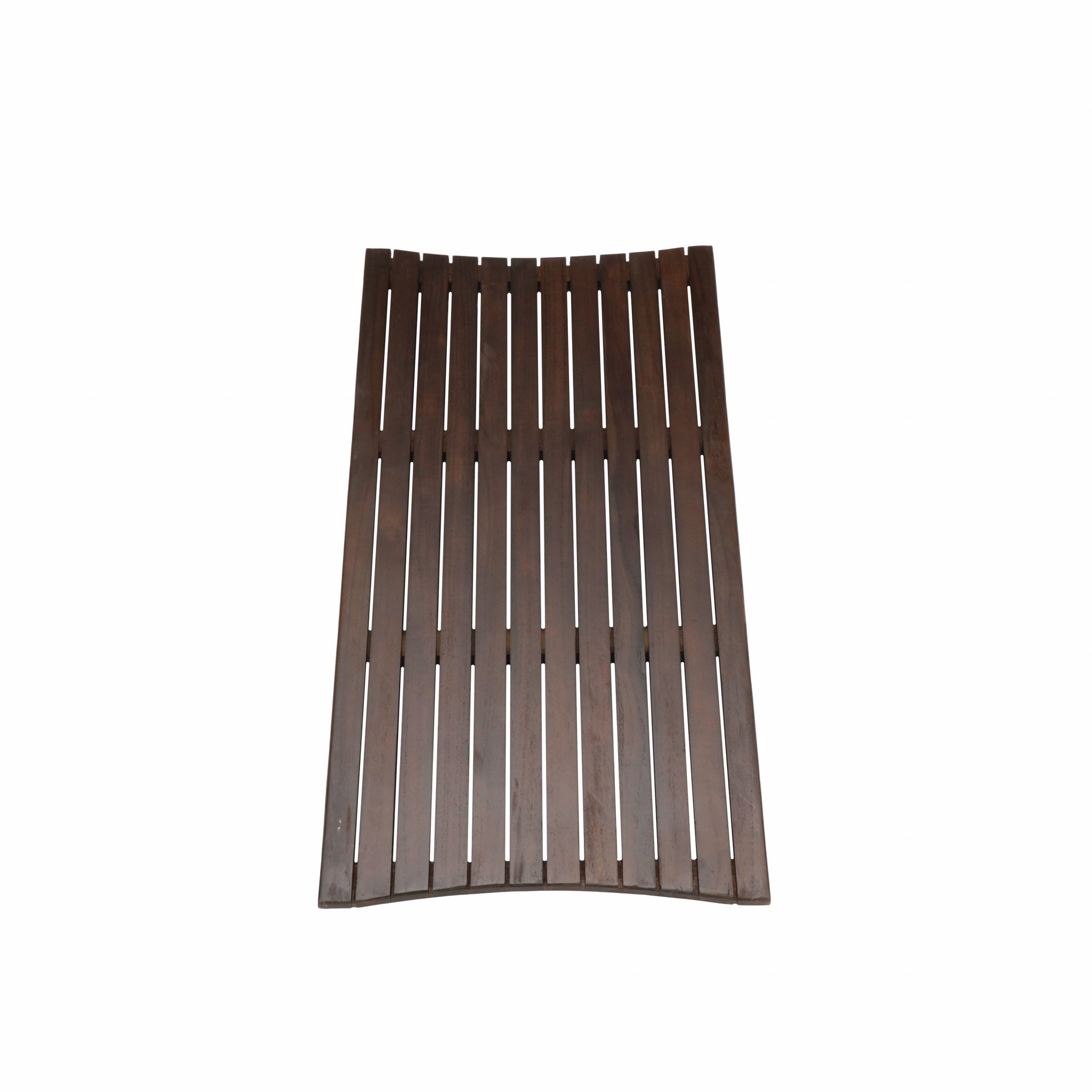 Compact Teak Floor Mat in Brown Finish