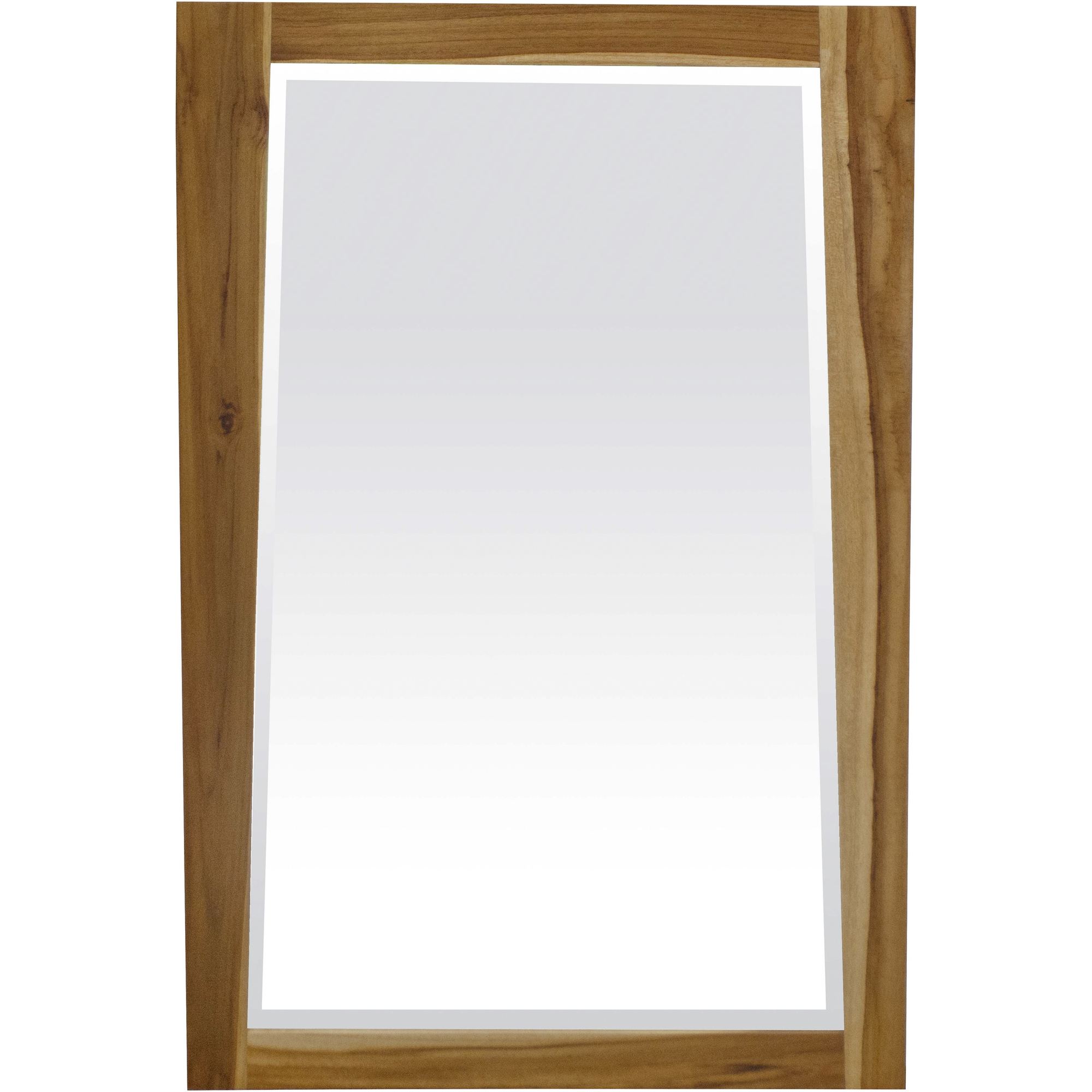 Solid Teak Wall Mirror in Natural Finish