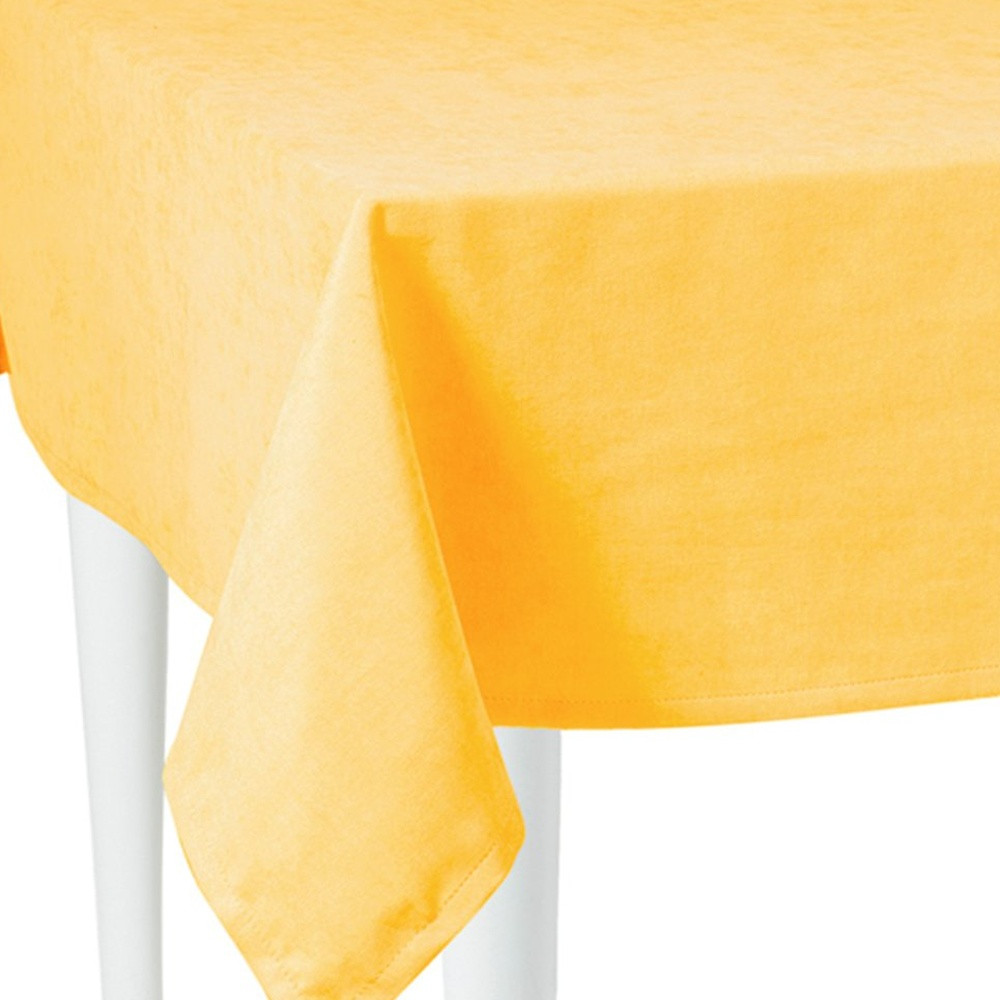 104" Merry Christmas Rectangle Tablecloth in Yellow