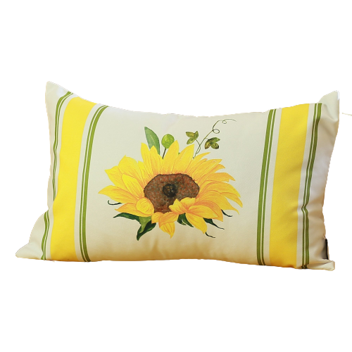 Set of 2 20" Fall Sunflower Lumbar Pillow Cover in Multicolor