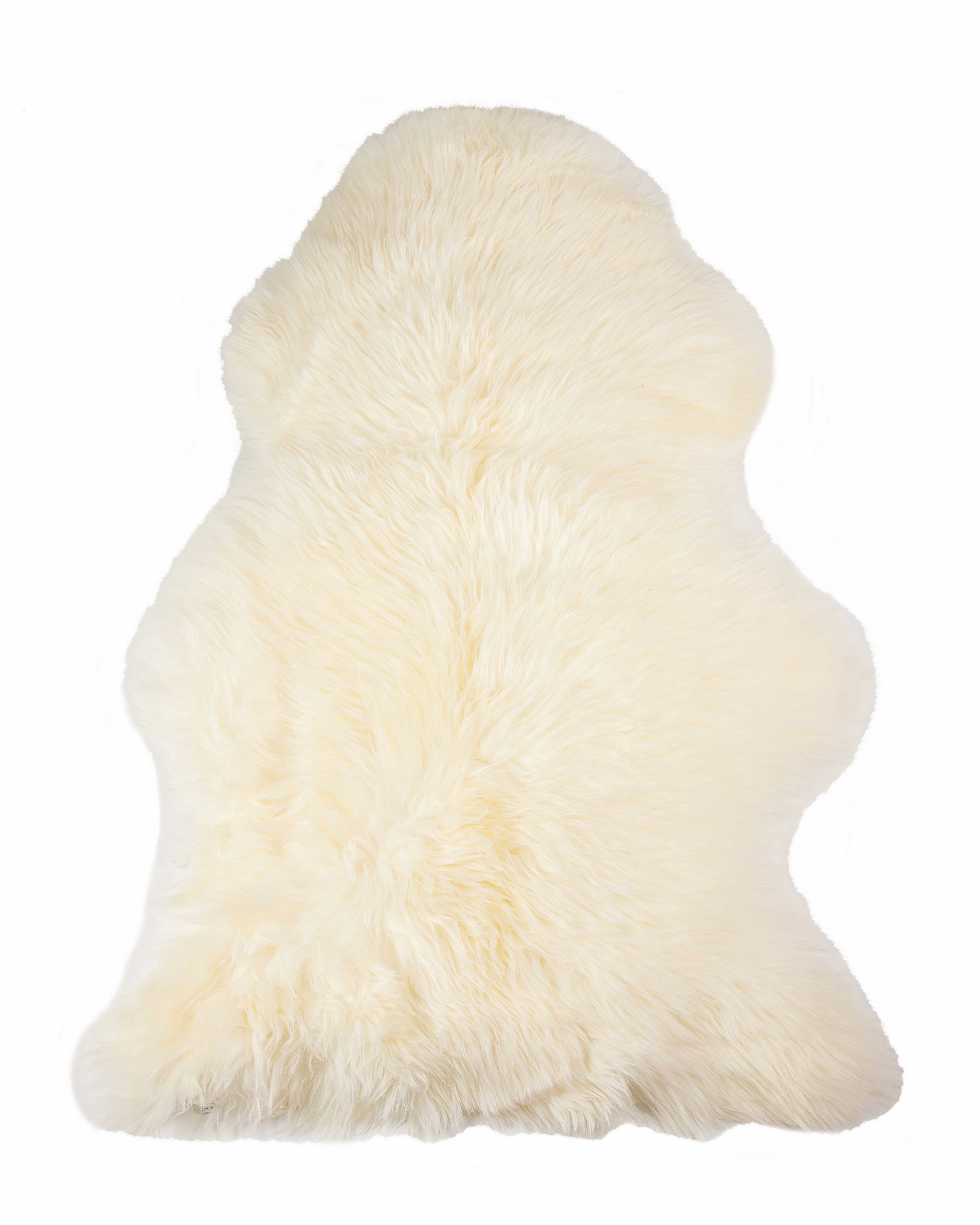 2' X 3' Ivory New Zealand Natural Sheepskin Rug-376919-1