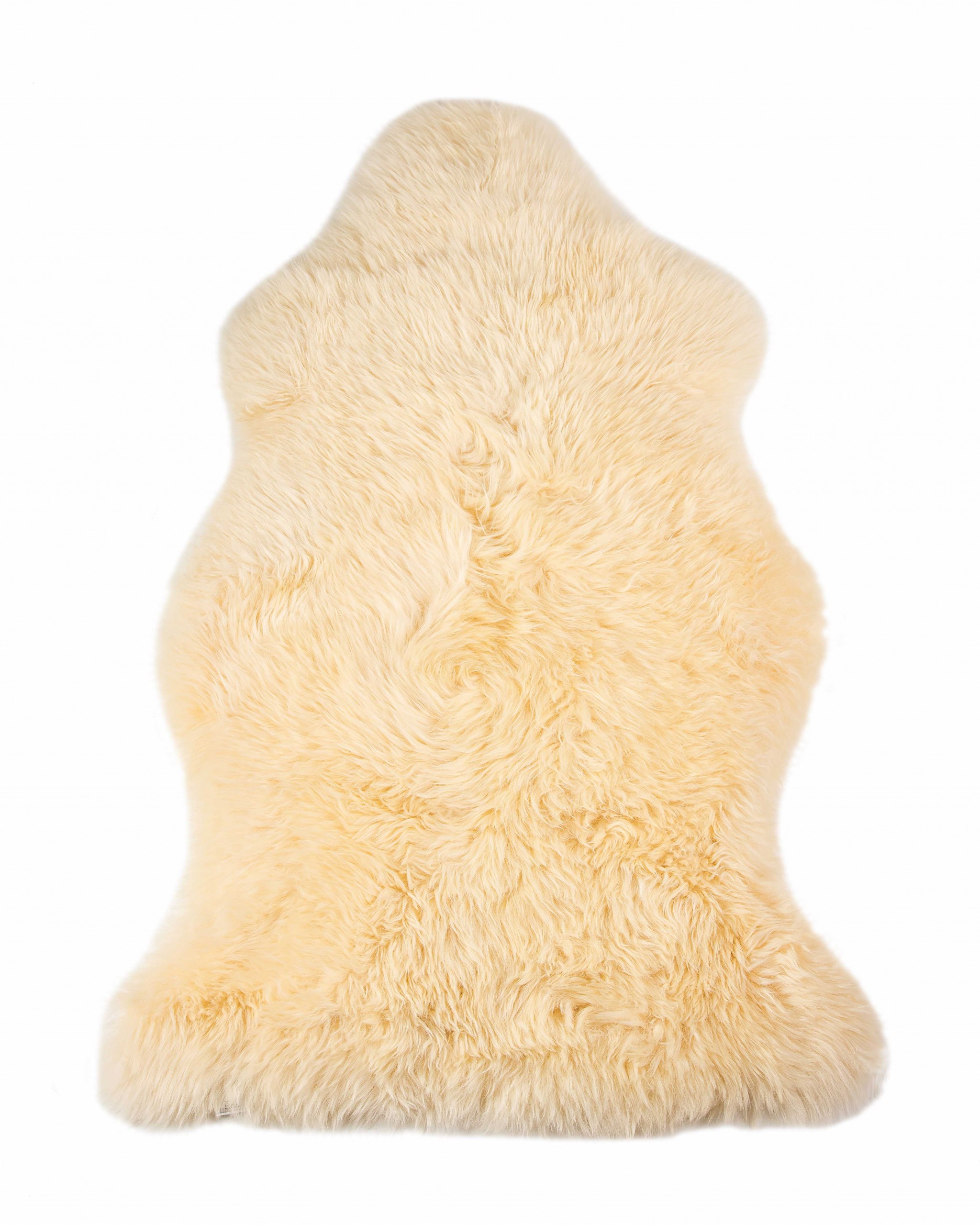 2' X 3' Cream New Zealand Natural Sheepskin Rug-376926-1