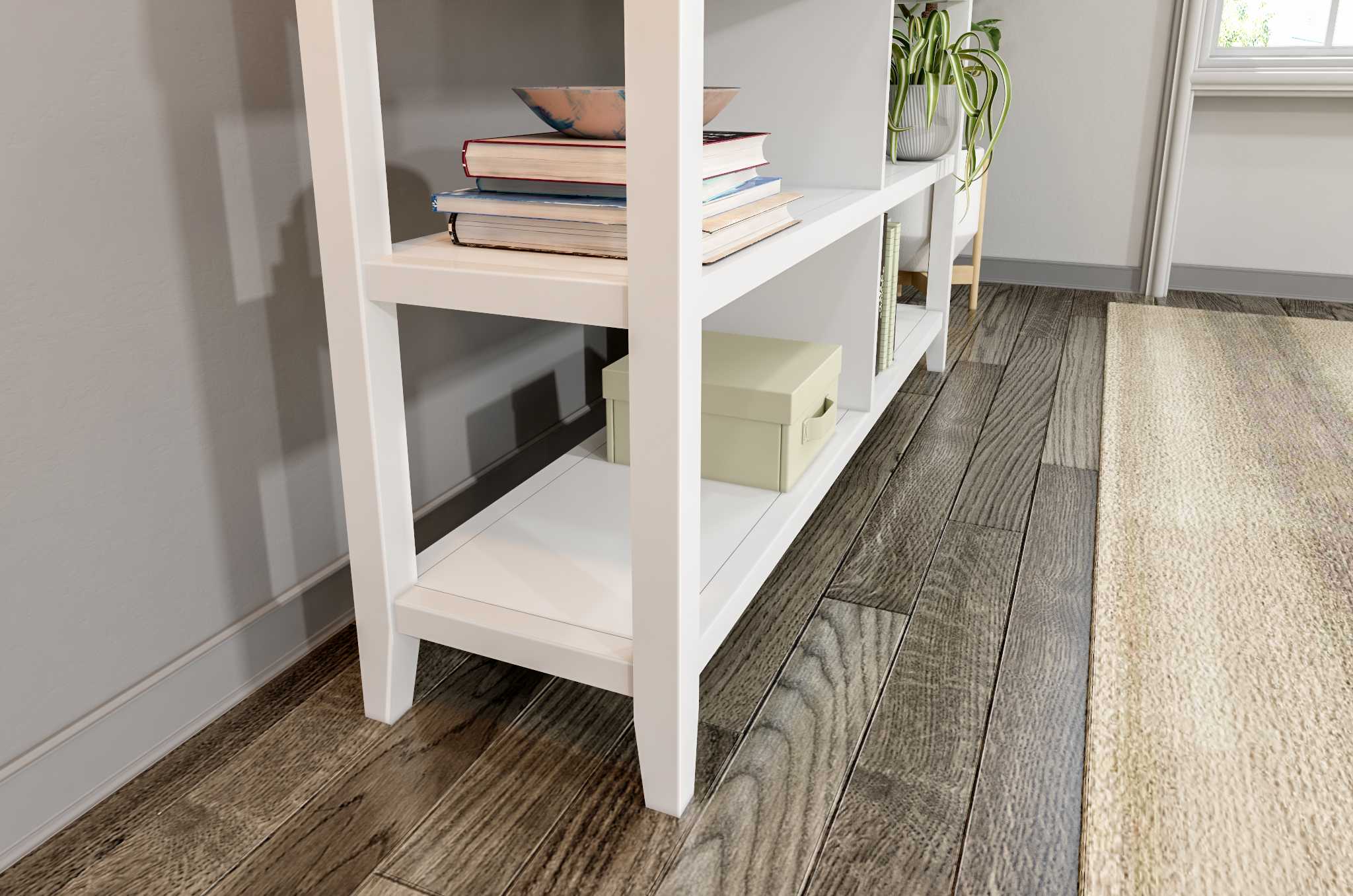 30" Bookcase with 2 Shelves in White