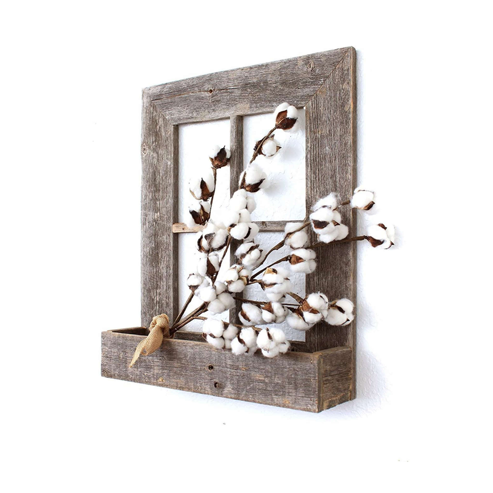 22"x25" Rustic Weatered Grey Picture Frame with Plexiglass Holder