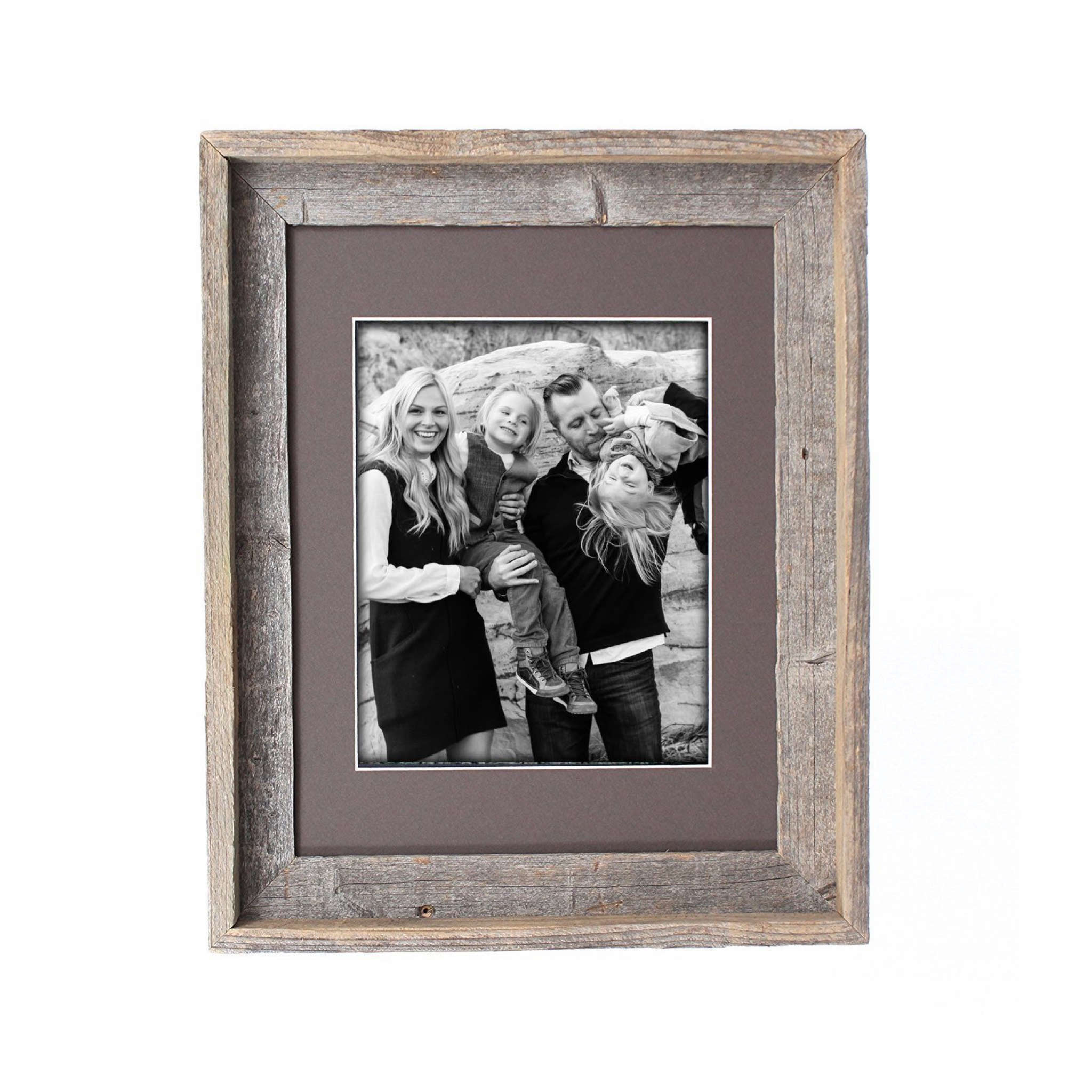 20"x23" Natural Weathered Grey Picture Frame with Plexiglass Holder