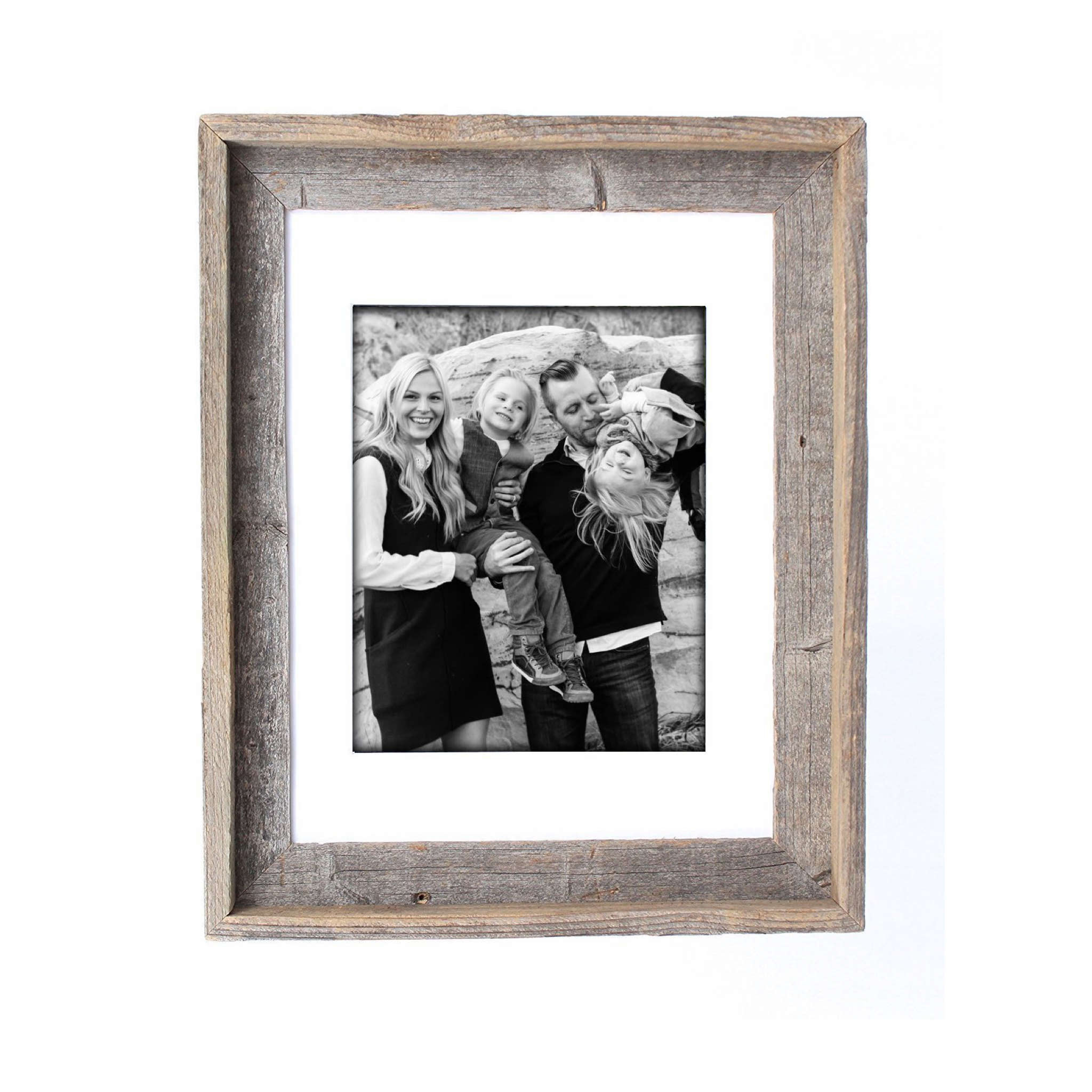 19"x23" Rustic White Picture Frame