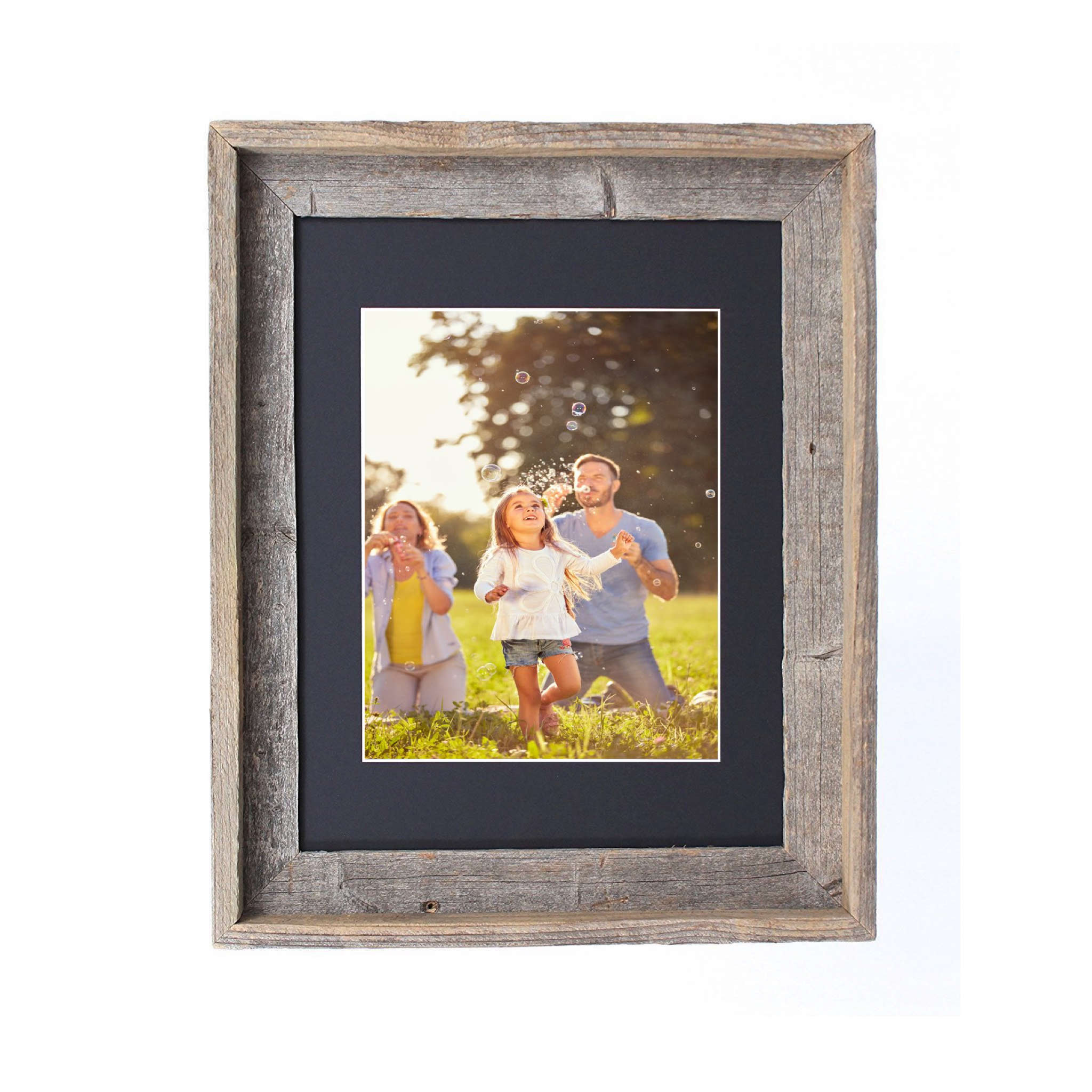 19"x23" Rustic Black Picture Frame with Plexiglass Holder