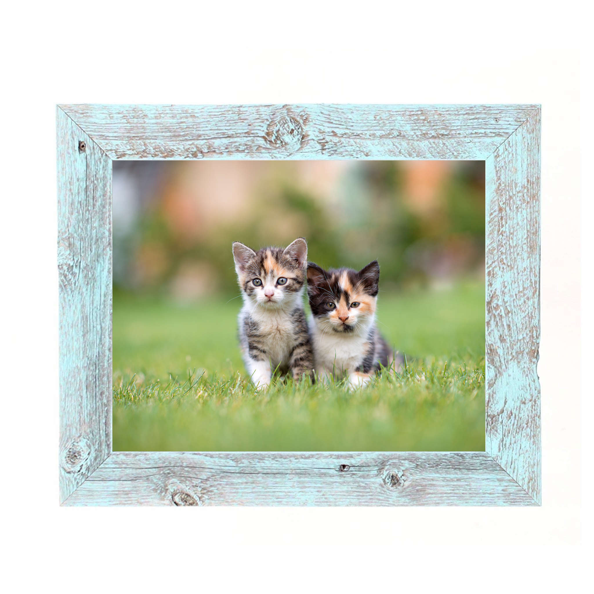 8"x9" Rustic Blue Picture Frame