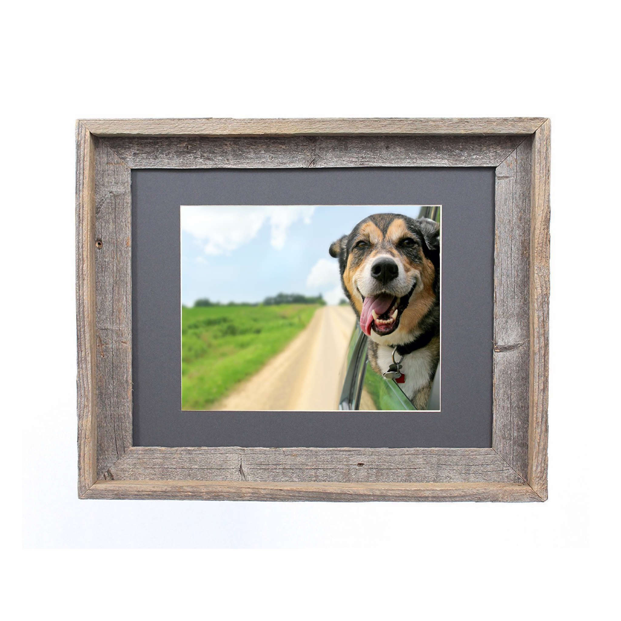 19"x24" Rustic Cinder Picture Frame with Plexiglass Holder