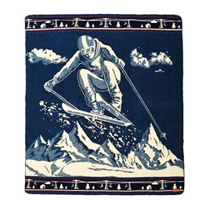 Queen Size Ultra Soft Ski Jumper Handmade Woven Blanket