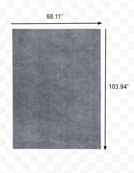 6'x9' Grey Premier Rug Pad