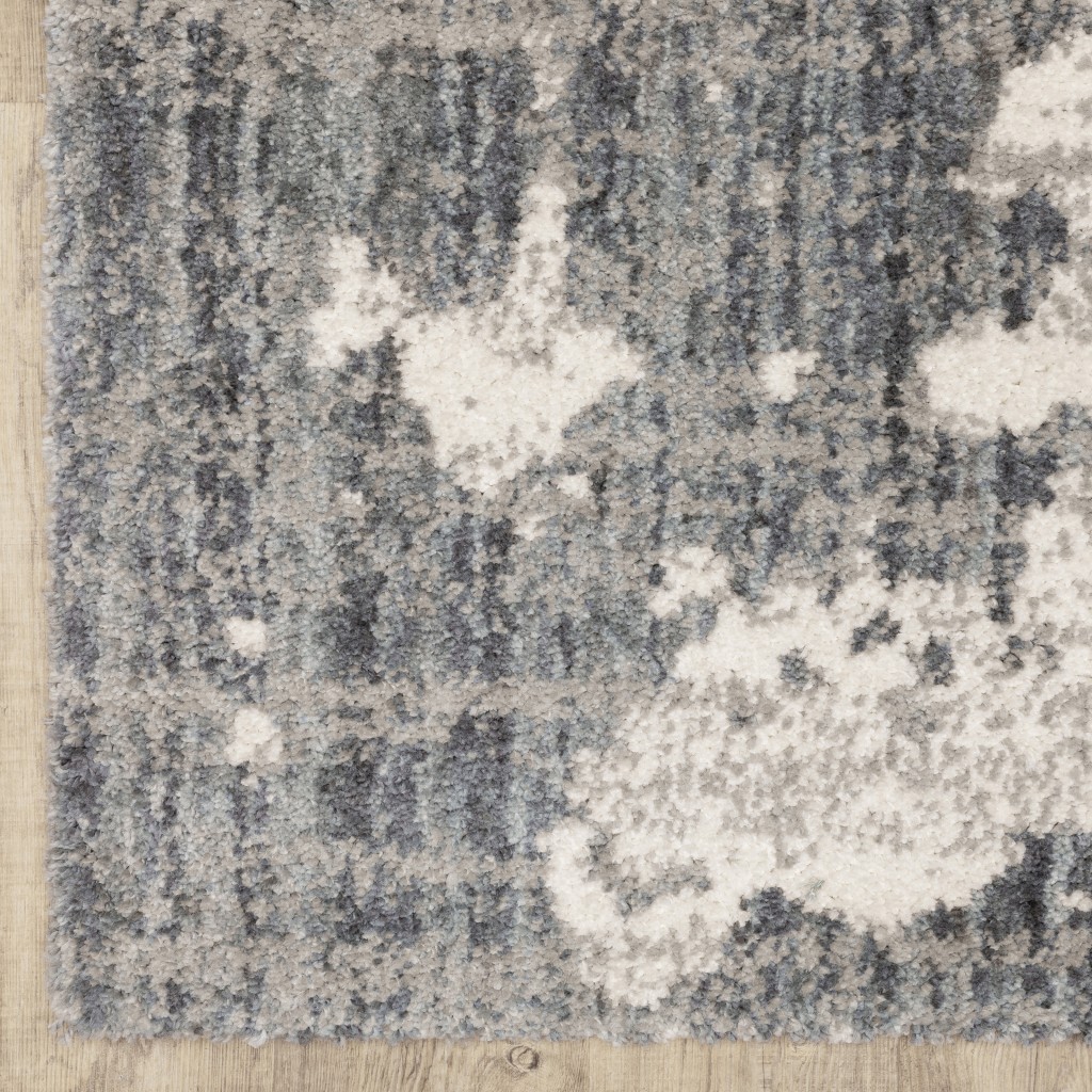 8" X 10" Grey And Ivory Grey Matter Area Rug
