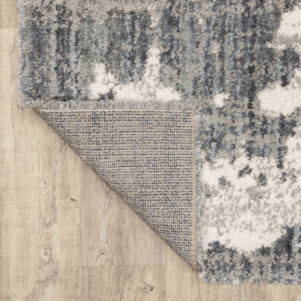 8" X 10" Grey And Ivory Grey Matter Area Rug