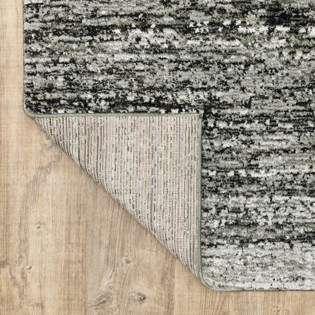 3" X 5" Ash And Slate Abstract Area Rug