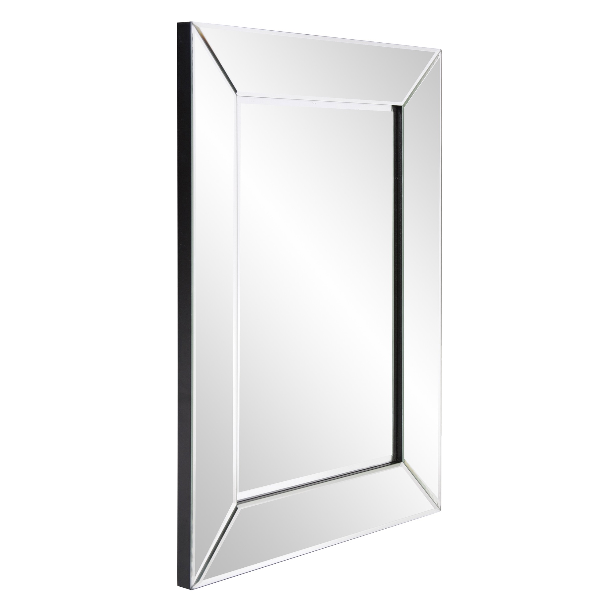 Rectangle Frame Mirror with Mirrored Finish And Beveled Edge