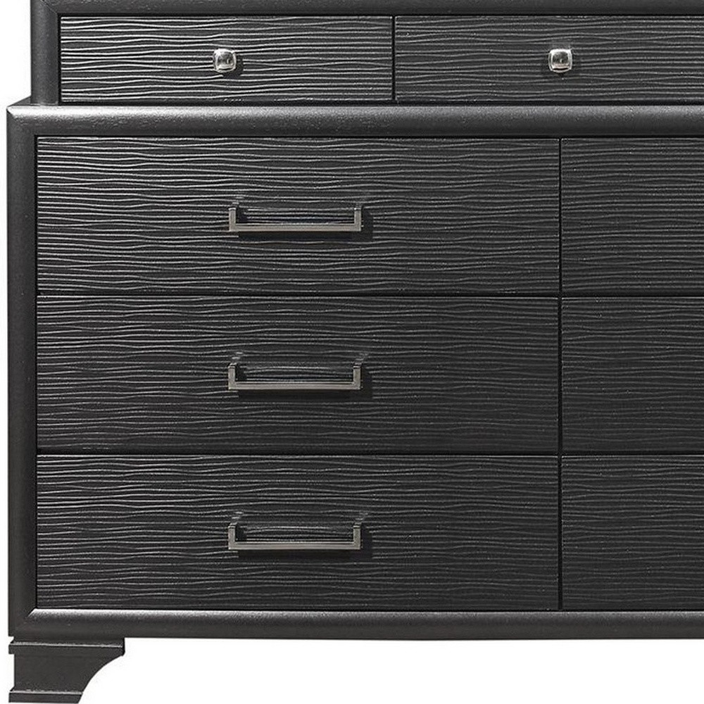 Grey Dresser with 9 Drawers