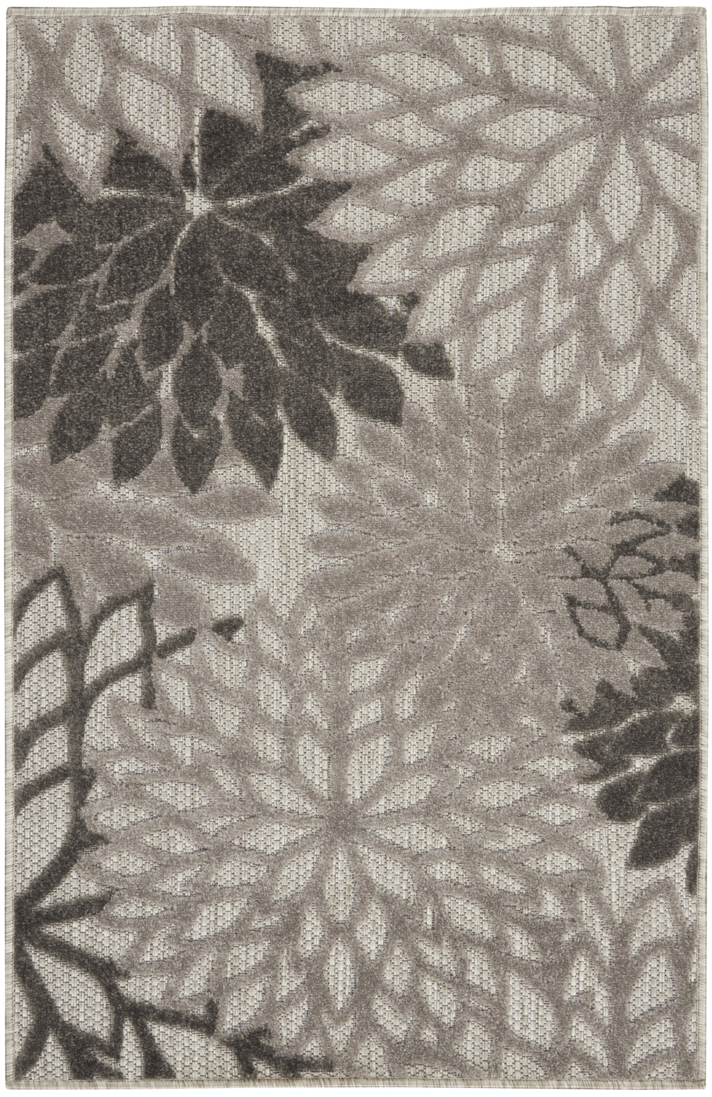3' X 4' Gray Indoor Outdoor Area Rug-384694-1