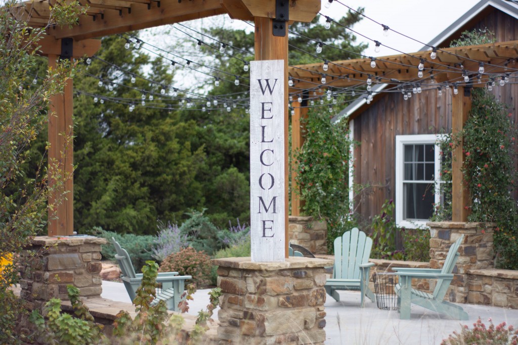 Rustic White Wash Front Porch Welcome Sign