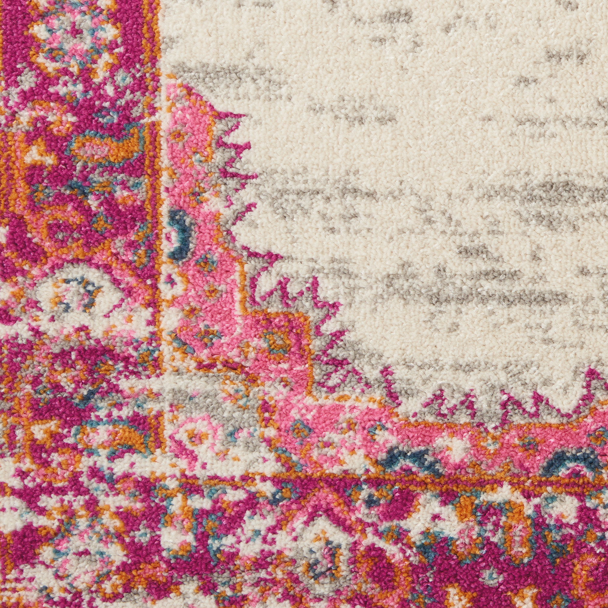 5" X 7" Fuchsia Power Loom Area Rug