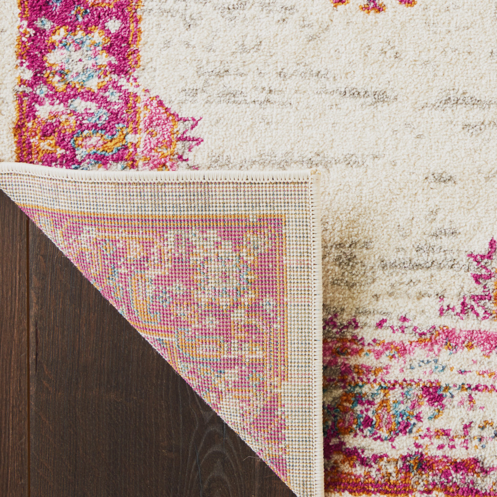 5" X 7" Fuchsia Power Loom Area Rug