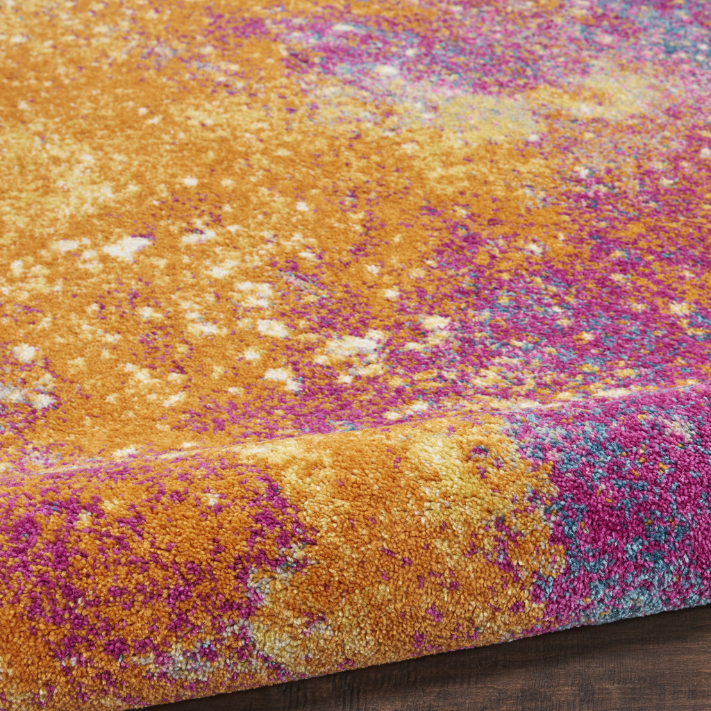2" X 3" Sunset Abstract Power Loom Area Rug