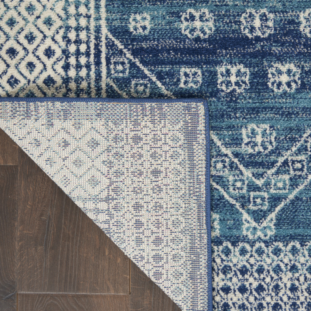 2" X 3" Navy Blue Power Loom Area Rug