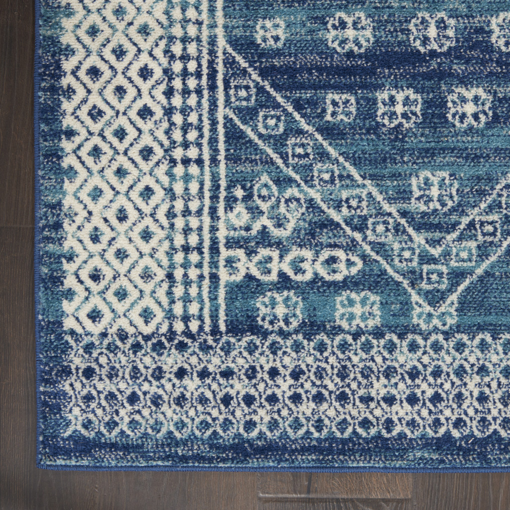 2" X 3" Navy Blue Power Loom Area Rug