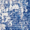5" X 7" Blue And Ivory Abstract Dhurrie Area Rug