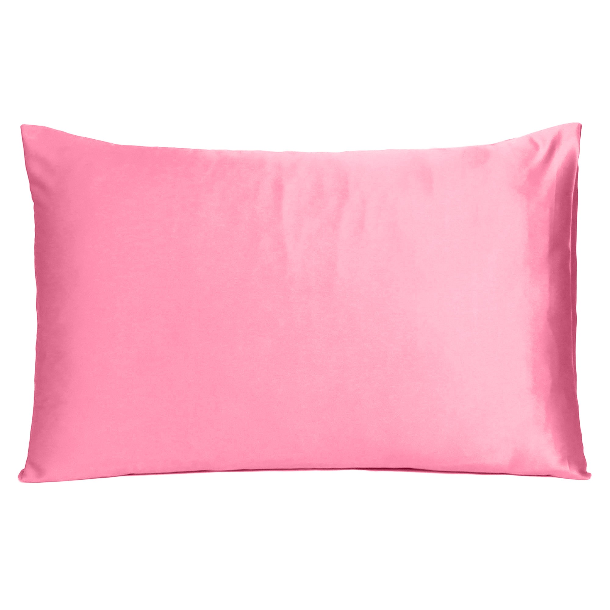 Pink Rose Dreamy Set of 2 Silky Satin Standard Pillowcases