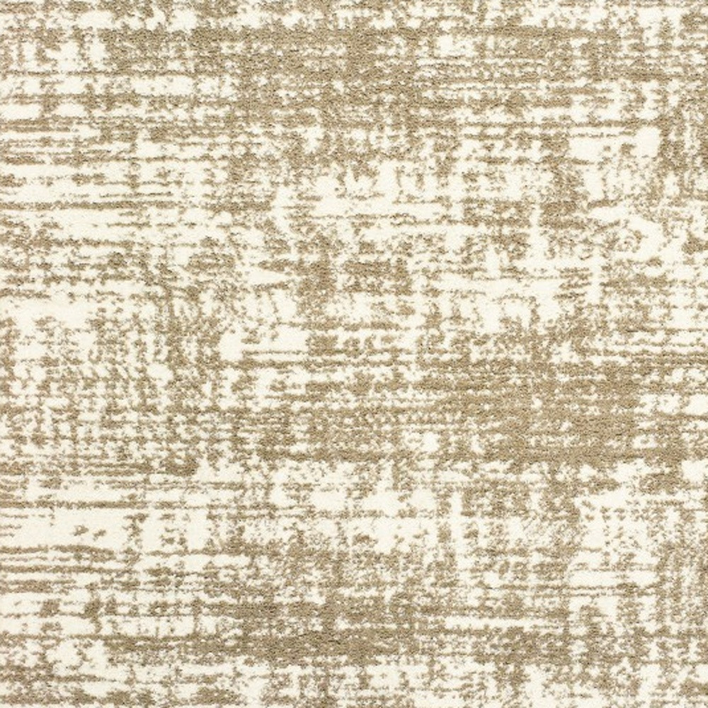 5" X 8" Ivory And Gray Abstract Strokes Area Rug