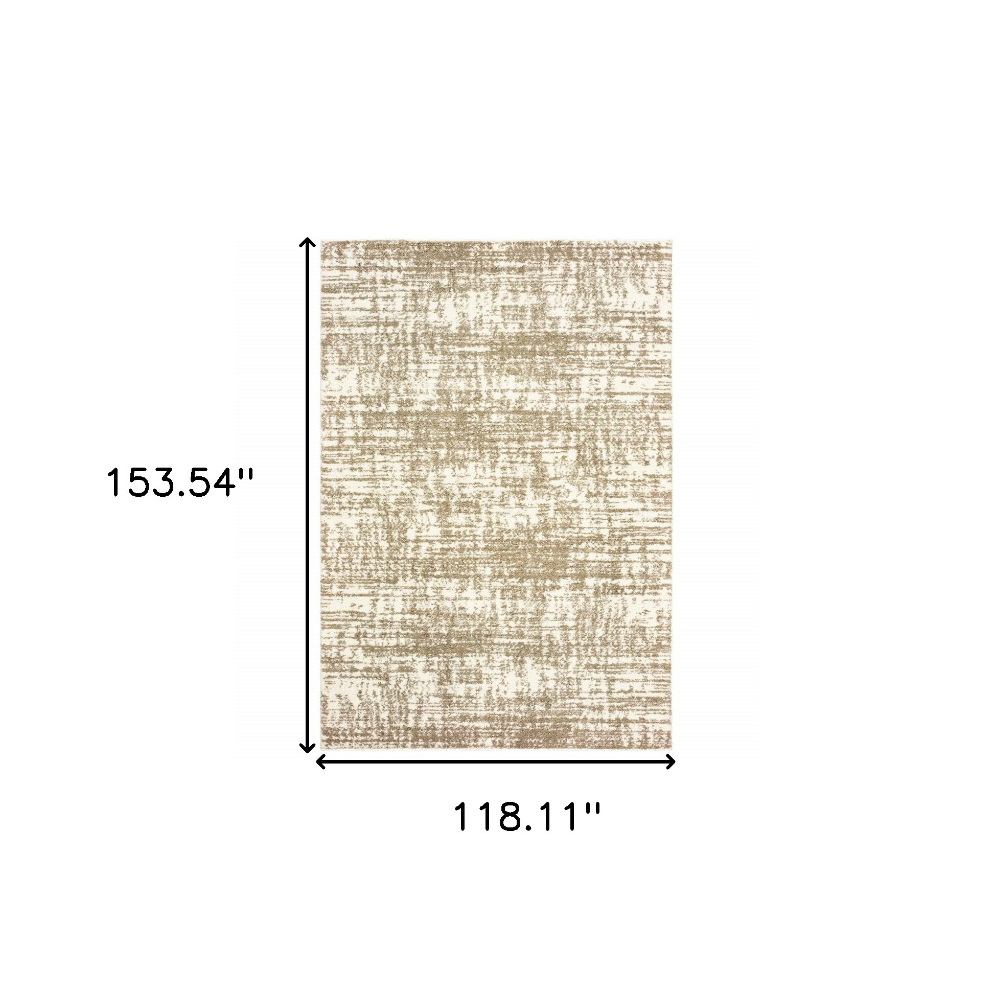 10" X 13" Taupe Dhurrie Area Rug