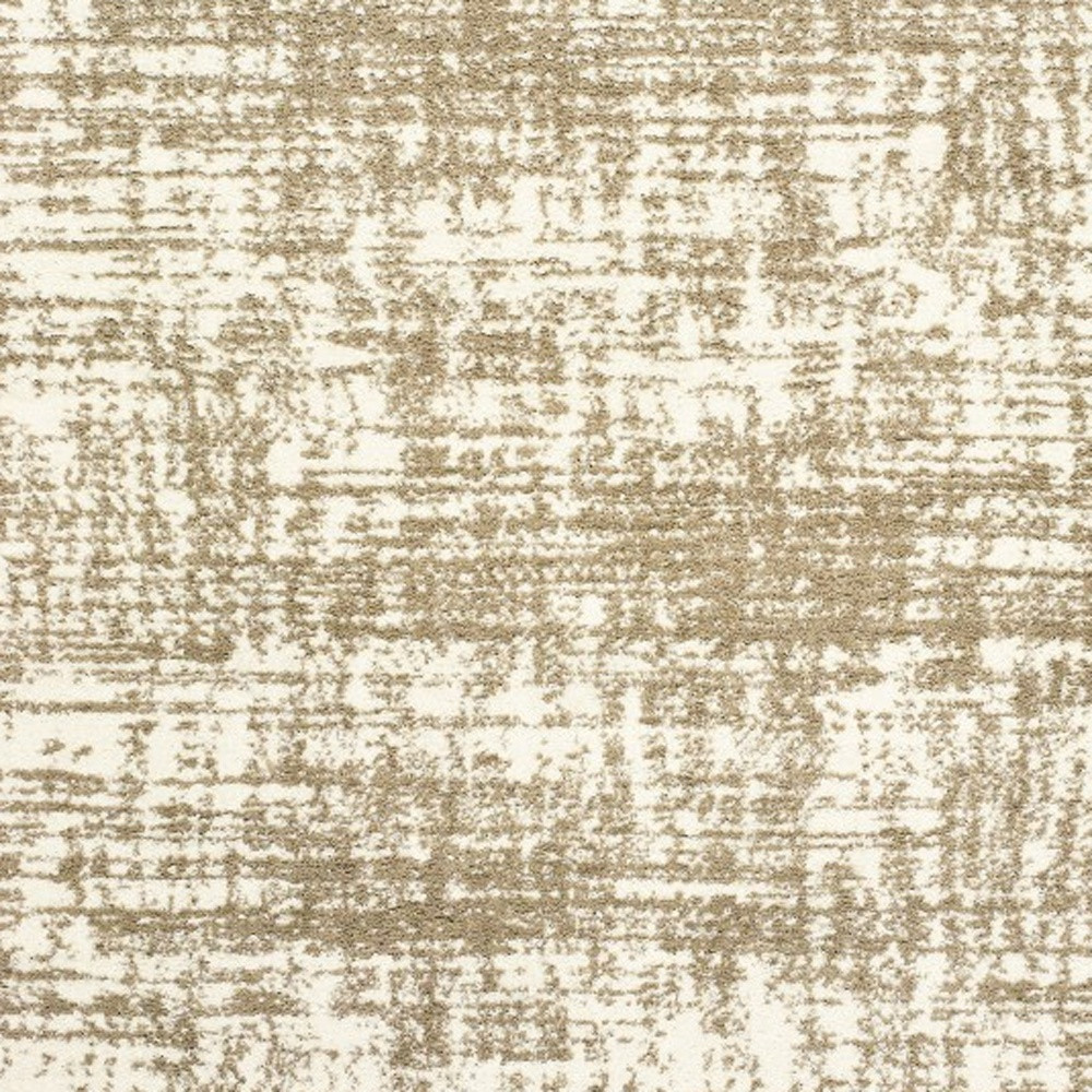 10" X 13" Taupe Dhurrie Area Rug