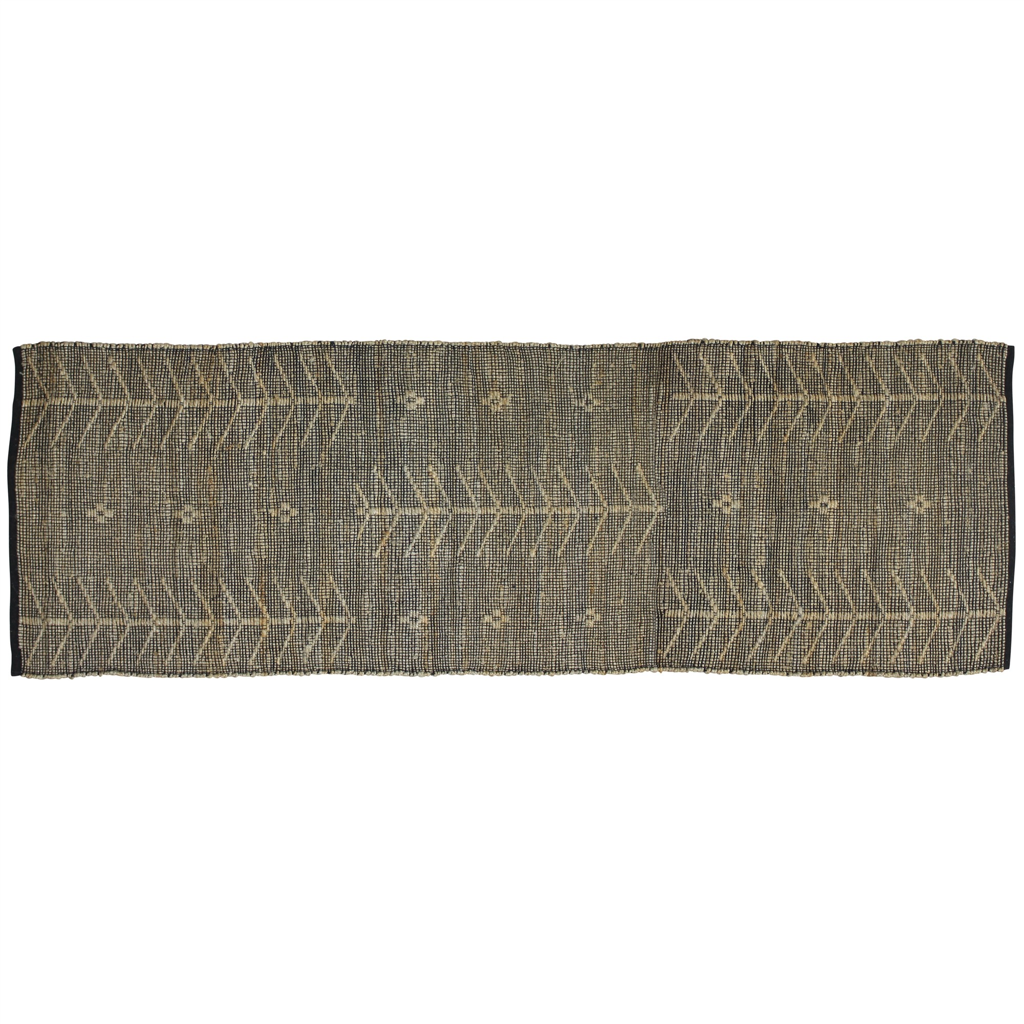 2' X 3' Black Distressed Tribal Scatter Rug-389095-1