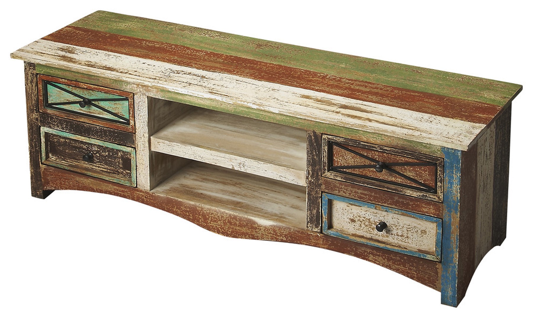 Decatur Recycled Wood Entertainment Console