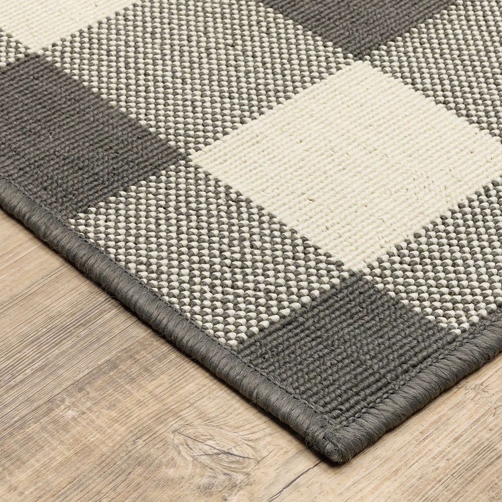 Gray and Ivory Indoor Outdoor Area Rug-389530-1