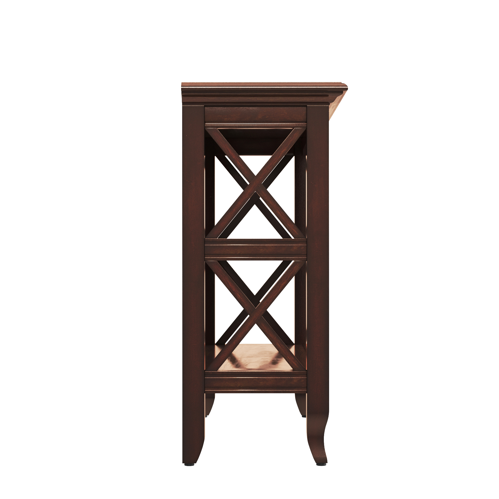 Newport Plantation Cherry Low Bookcase