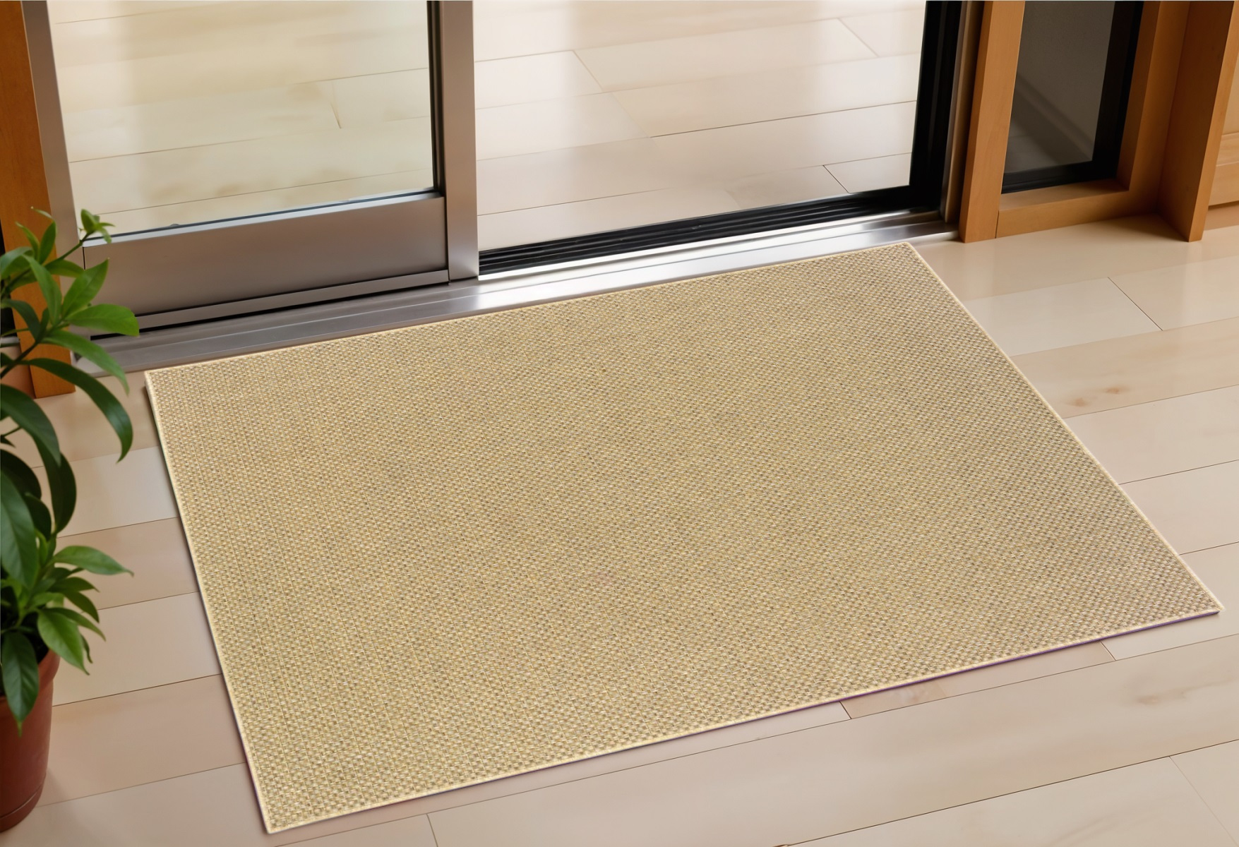 2' X 4' Beige Indoor Outdoor Area Rug-389616-1