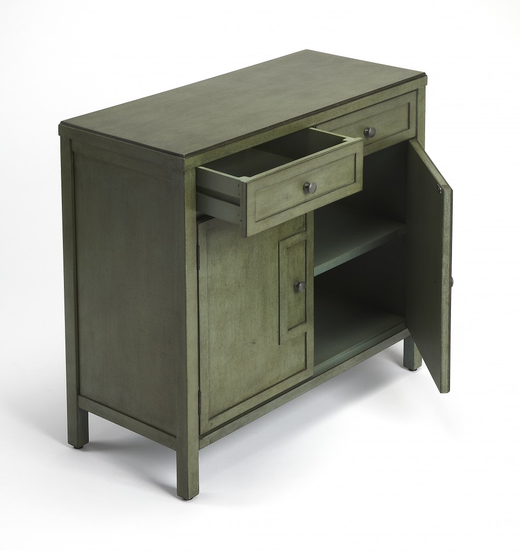 Imperial Green Console Cabinet
