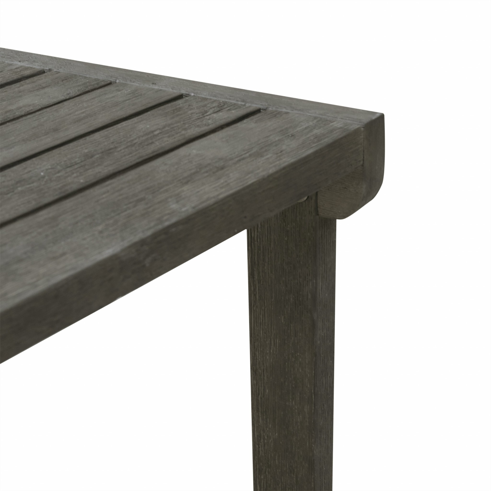 Dark Grey Outdoor Wooden Side Table