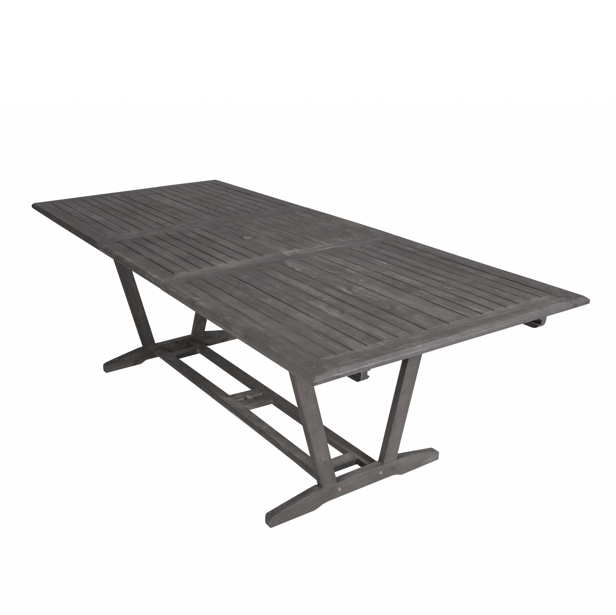 Distressed Grey Extendable Dining Table