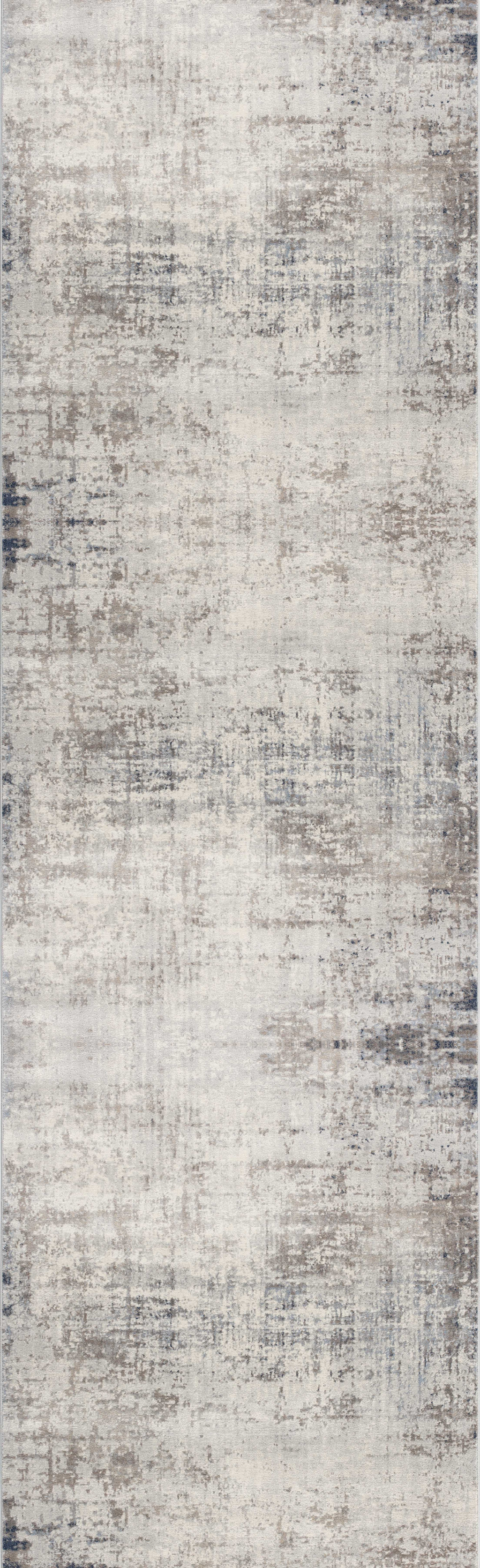 2' X 20' Navy Blue Distressed Striations Runner Rug-390188-1