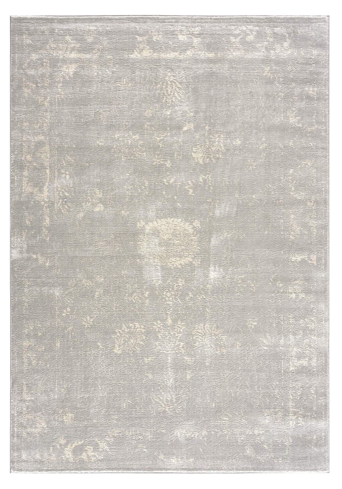 2" X 3" Modern Gray Distressed Scatter Rug